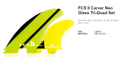 FCS II Carver Neo Glass Tri-Quad Five Fine Set